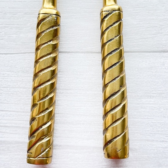 ZAZ DESIGNS Gilded Goldtone Golf Fork & Spoon Server Set - Picture 14 of 17